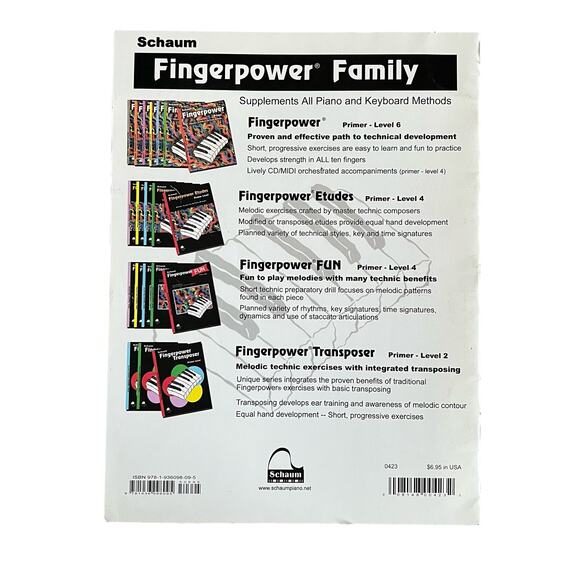 Schaum Fingerpower Level Three Piano Book 20 Exercises - Picture 3 of 3